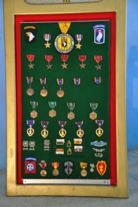 Some of SFC Otero's many awards 